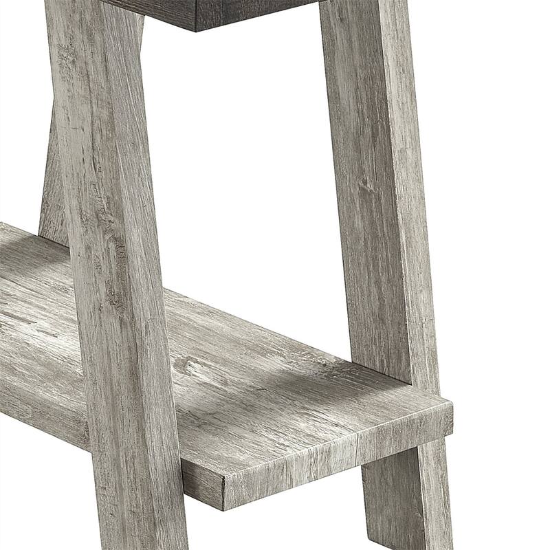 Contemporary Wood Shelf Side Table