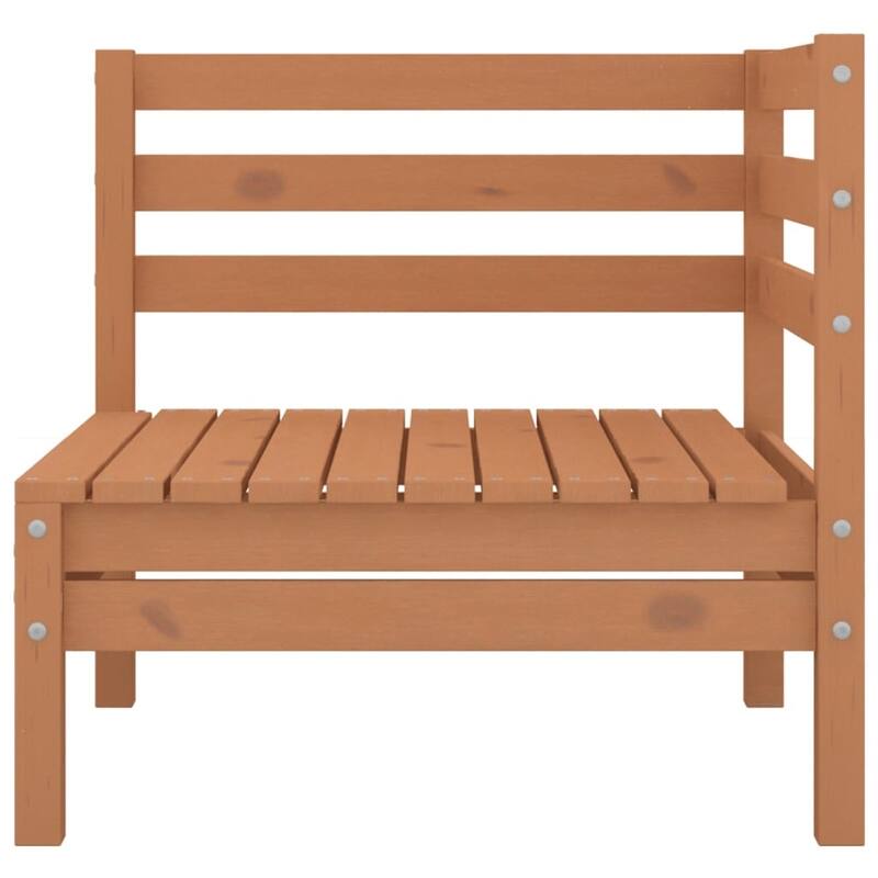 vidaXL Patio Loveseat Outdoor Patio 2-Seater Sofa for Garden Solid Wood Pine - 25" x 25" x 24.6"