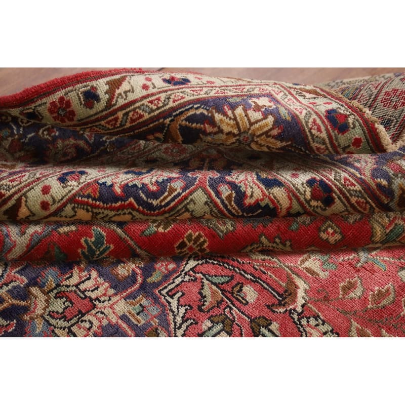 Tabriz Persian Vintage Area Rug Hand-Knotted Wool Carpet - 6'8"x 9'8"