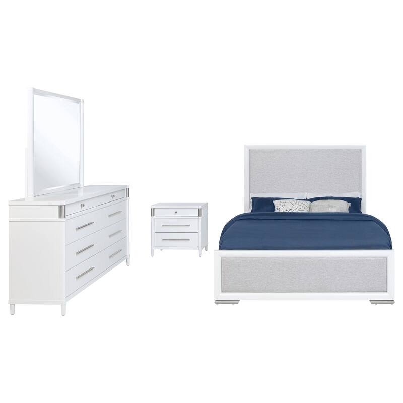 Gracemont Bedroom Set White - Queen - 4 Piece