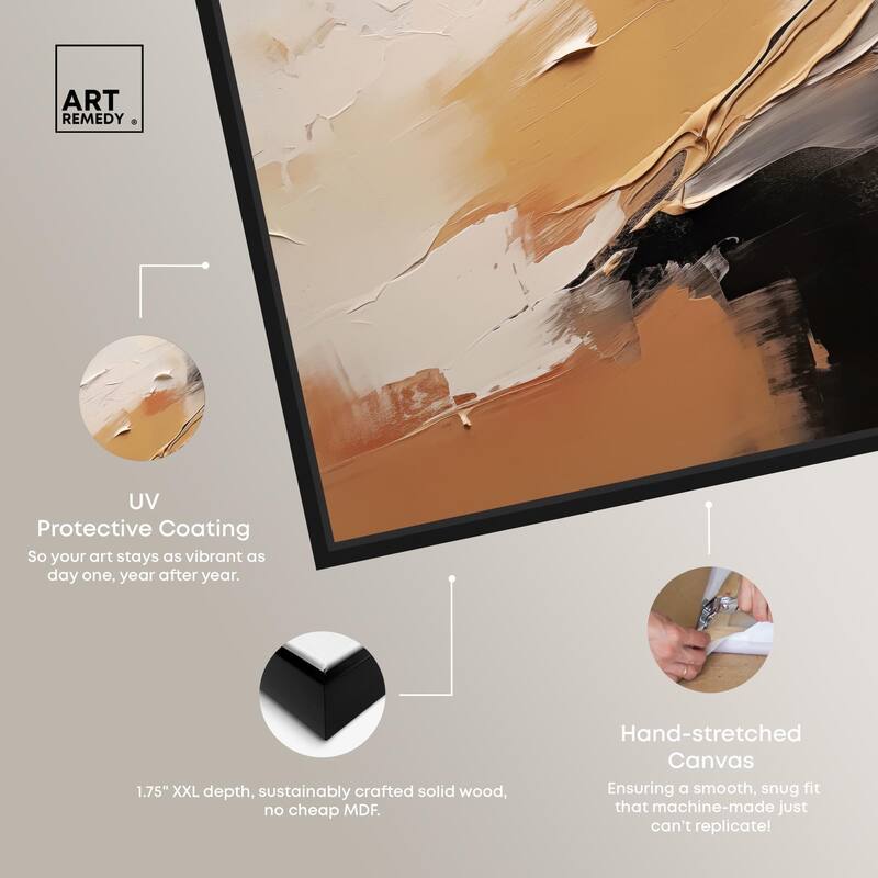 Baked Clay I Canvas by Art Remedy