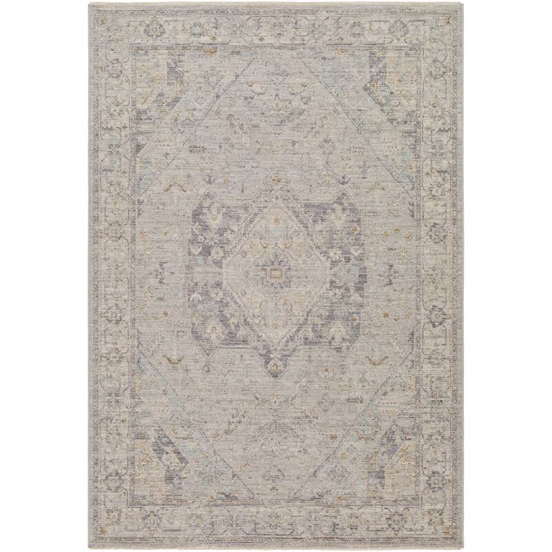 Traci Traditional Scroll Area Rug - 2'7" x 10' - Blue