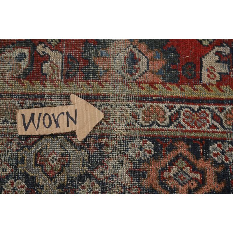 Mahal Persian Antique Area Rug Hand-Knotted Wool Carpet - 6'9"x 9'11"
