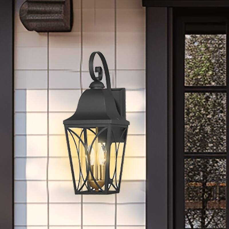 The Great Outdoors 73352 Cardigan 2 Light 21" Tall Outdoor Wall Sconce