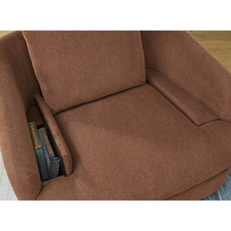 Signature Design by Ashley Modmax Brown Swivel Glider Recliner