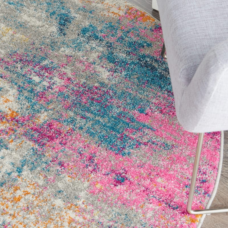 Nourison Passion Abstract Watercolor Multicolor Area Rug