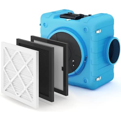AECOJOY Air Scrubber with 3-Stage Filtration, Air Scrubbers Commercial - 16"D x 24.4"W x 24"H