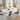Modern and Luxury White Dining Table, with Rectangular Sintered Stone Tabletop Z-shaped Stainless Steel Base