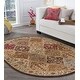 preview thumbnail 13 of 18, Rhythm Traditional Oriental Indoor Area Rug 5'3'' x 7'3'' Oval - Multi