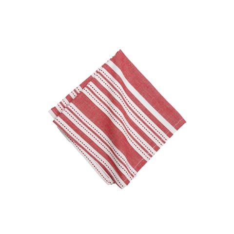 Warner Scarlet Woven Reversible Napkin Set of 6