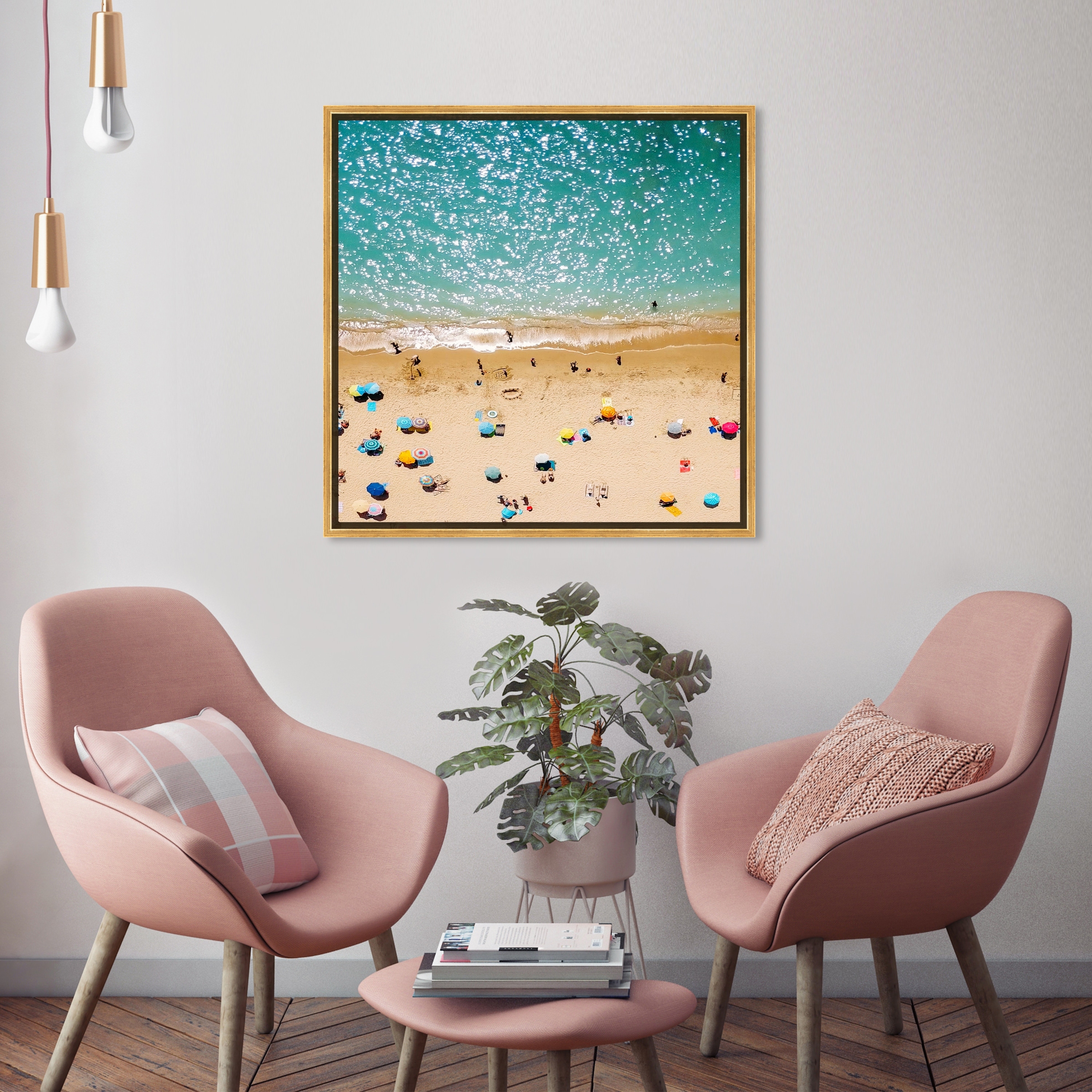  Oliver Gal 'A Day At the Beach' Canvas Art, 36x24 :  Everything Else