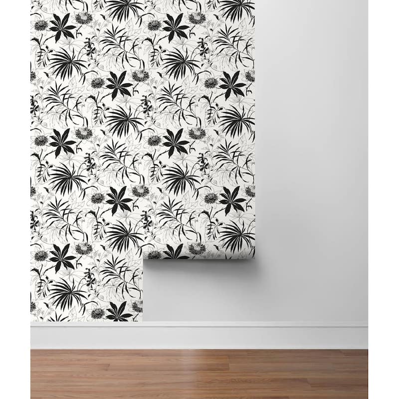 NextWall Tropical Garden Peel and Stick Removable Wallpaper - 20.5 in. W x 18 ft. L