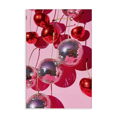 Stupell Cherry Disco Fruits Canvas Wall Art Design By LSR Design Studio