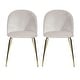 preview thumbnail 164 of 184, Carson Carrington Mid-Century Modern Velvet Dining Chair Set of 2 White/ Gold