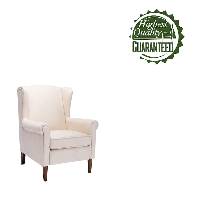 Porthos Home Jacy Accent Chair, Fabric Upholstery, Rubberwood Legs