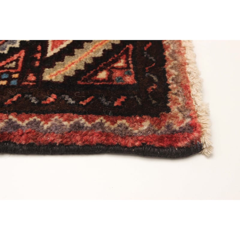 ECARPETGALLERY Hand-knotted Andelz Dark Navy Wool Rug - 3' 9" x 10' 5"