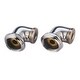 preview thumbnail 2 of 2, Kingston Brass Polished Brass Vintage Solid Brass Modified Swing Arm L Polished Chrome