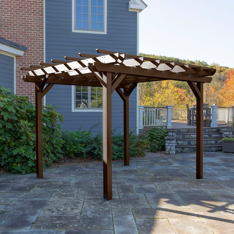 Highwood Bodhi 10 x 10 Recycled Plastic Pergola
