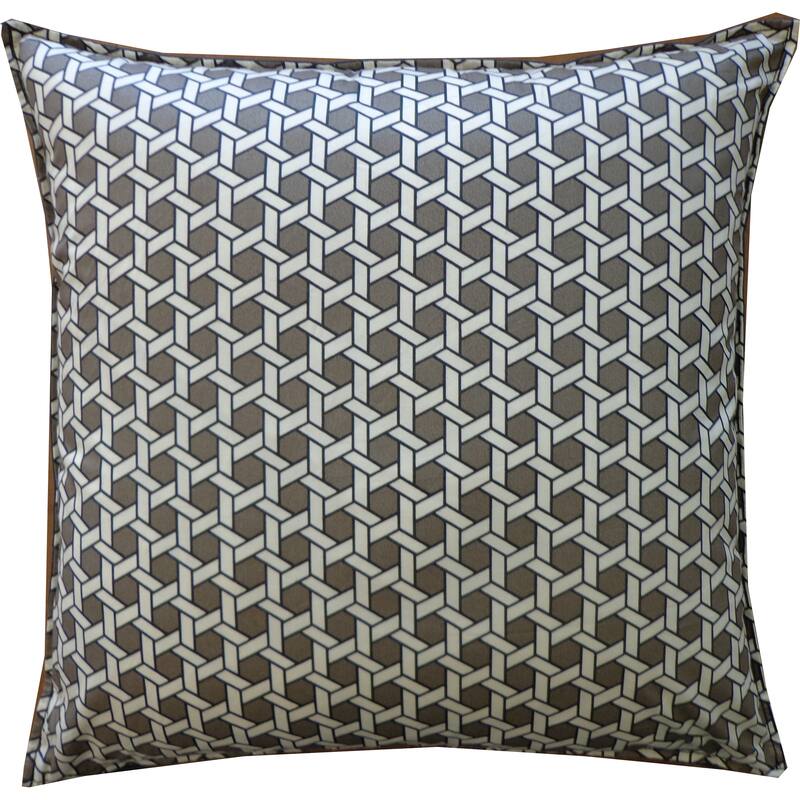 Jiti Indoor Transitional Geometric Patterned Cotton Accent Square Throw Pillows 20 x 20