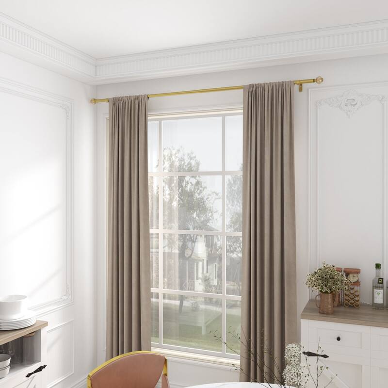 Acroma Luxury Spherical Gold Curtain Rod