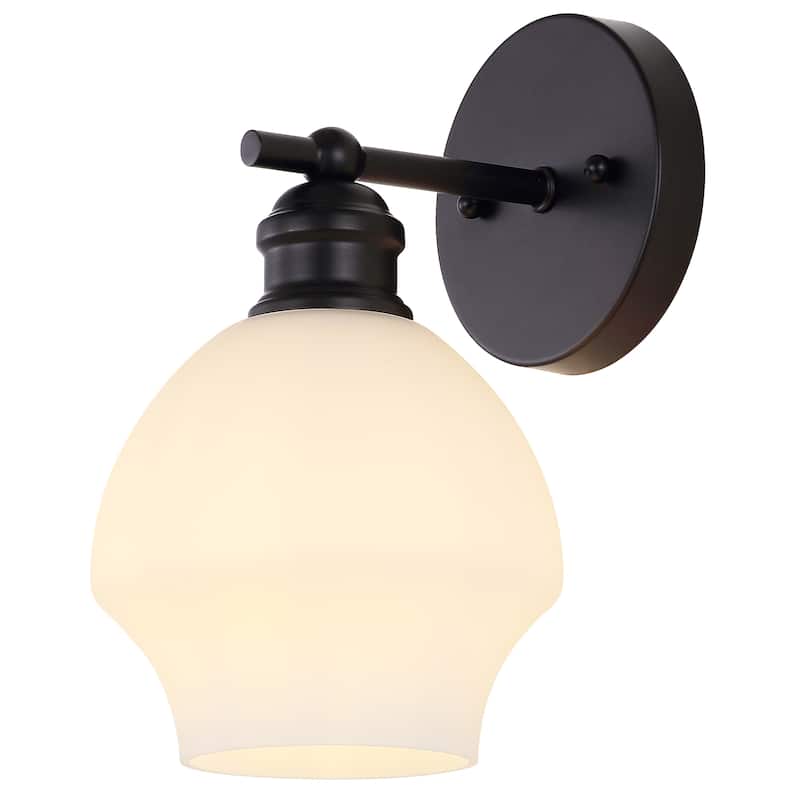 SAFAVIEH Natallia 8-inch Wall Sconce with LED Bulb (Set of 2) - 6.3 W In. x 7.5 D In. x 10.4 In. H - 6Wx8Dx10H