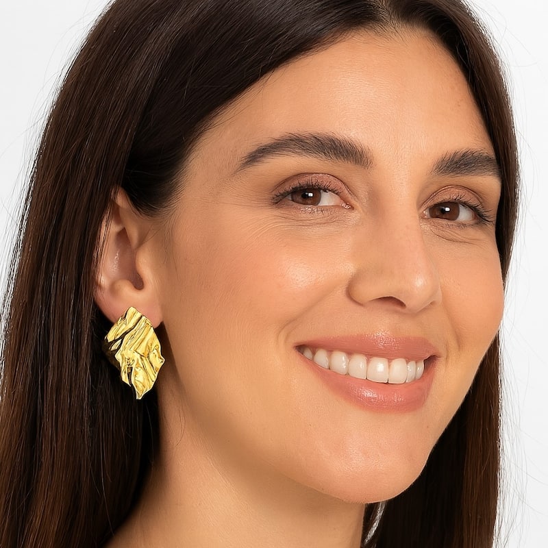 Wavy Statement Earring - 1.25"