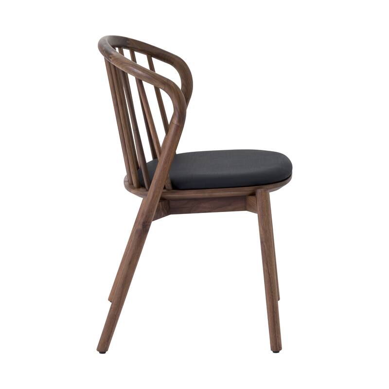 Echo Solid Wood and Faux Leather Dining Chairs - Set of 2