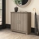 preview thumbnail 81 of 89, Cabot Small Entryway Cabinet with Doors by Bush Furniture Ash Gray
