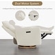 preview thumbnail 7 of 34, Power Swivel Recliner Chair Dual-Motor Nursery Glider with Lumber Pillow