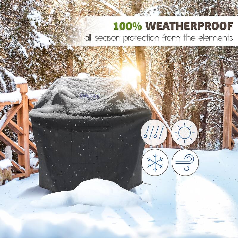 Empyrean Heavy Duty Waterproof Barbeque 600D Gas Grill Cover - BBQ Cover, UV & Fade Resistant