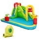 preview thumbnail 1 of 4, Gymax Outdoor Inflatable Splash Water Bounce House Jump Slide w/Blower Kids