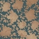 preview thumbnail 1 of 1, Tempaper Silhouette Peel and Stick Wallpaper - 15 sq. ft. 15 sq. ft. - Peacock Blue and Gold