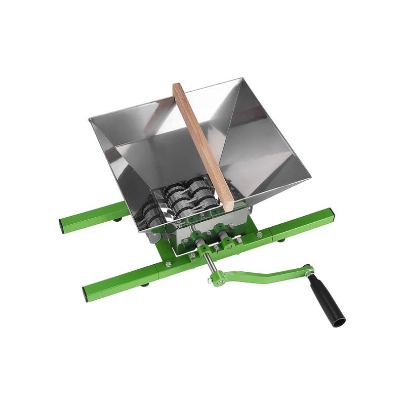 7L Stainless Steel Fruit Crusher for Crushing Apples Pears and Rust-Resistant Design - 22.44 x 20.08 x 10.24 in
