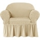 preview thumbnail 22 of 40, Subrtex 1 Piece Armchair Slipcover Seersucker Skirt Stretch Spandex Furniture Protector