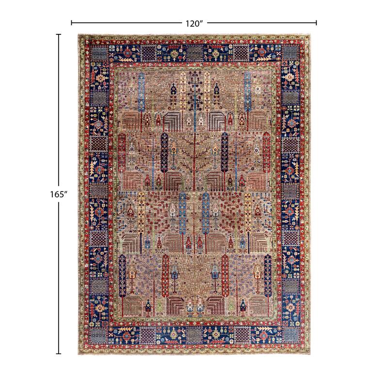 Serapi One-of-a-Kind Hand-Knotted Area Rug - Brown - 10' 0" x 13' 9"