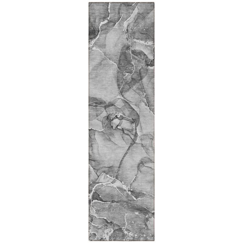 Lalu Artistic Abstract Weather Resistant Classic Meets Modern Outdoor Rug