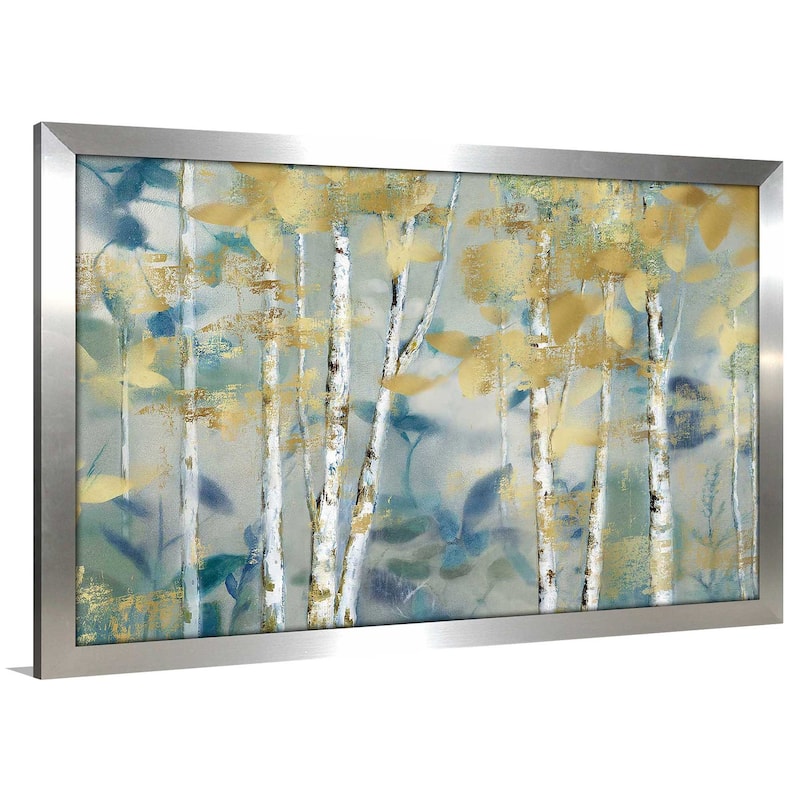 "Gilded Forest I (Horizontal)" by Nan Print on Acrylic