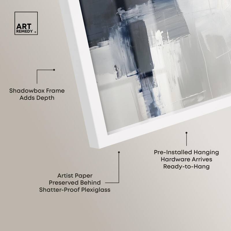 Porcelain Blue on White II Shadowbox by Art Remedy