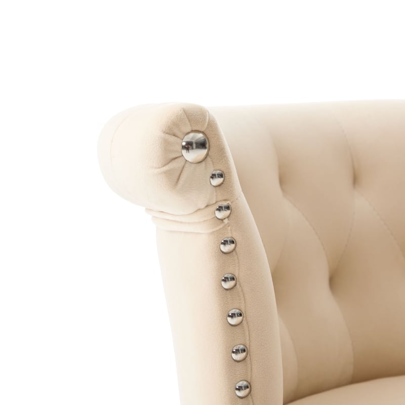 Velvet Bar Stool Set of 2, Adjustable Swivel Bar Stools with Silver Plated Metal Leg, Chrome Nailhead, Counter Height Chair