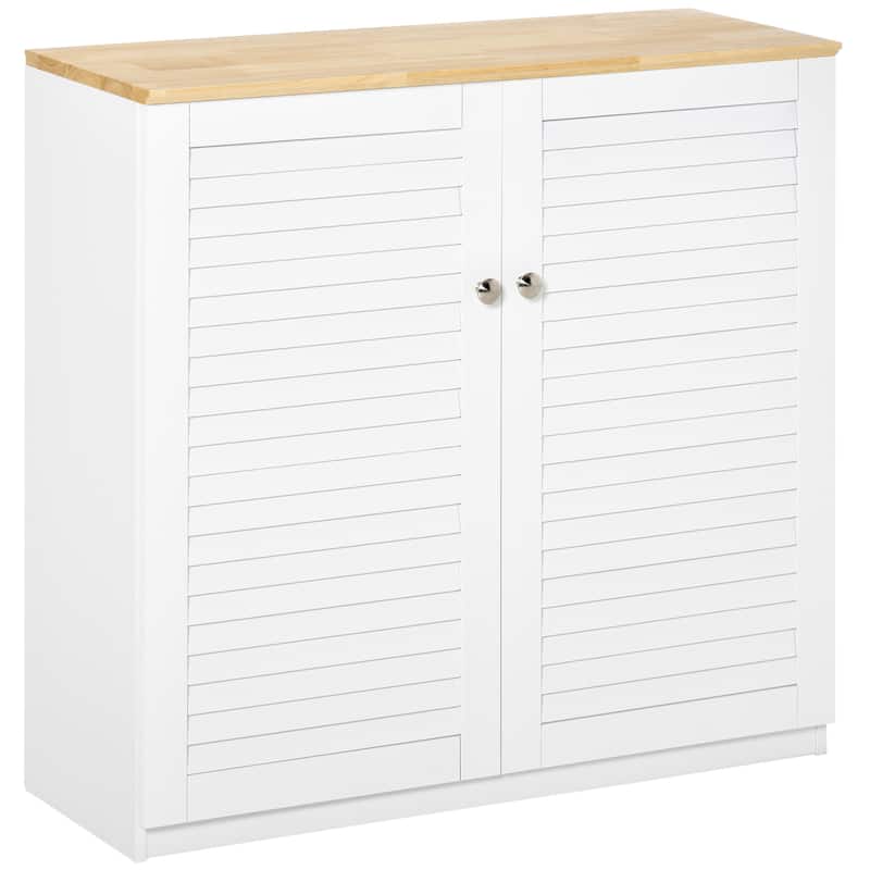 Kitchen Cabinet with Roomy Storage and Natural Wood Top for Every Room