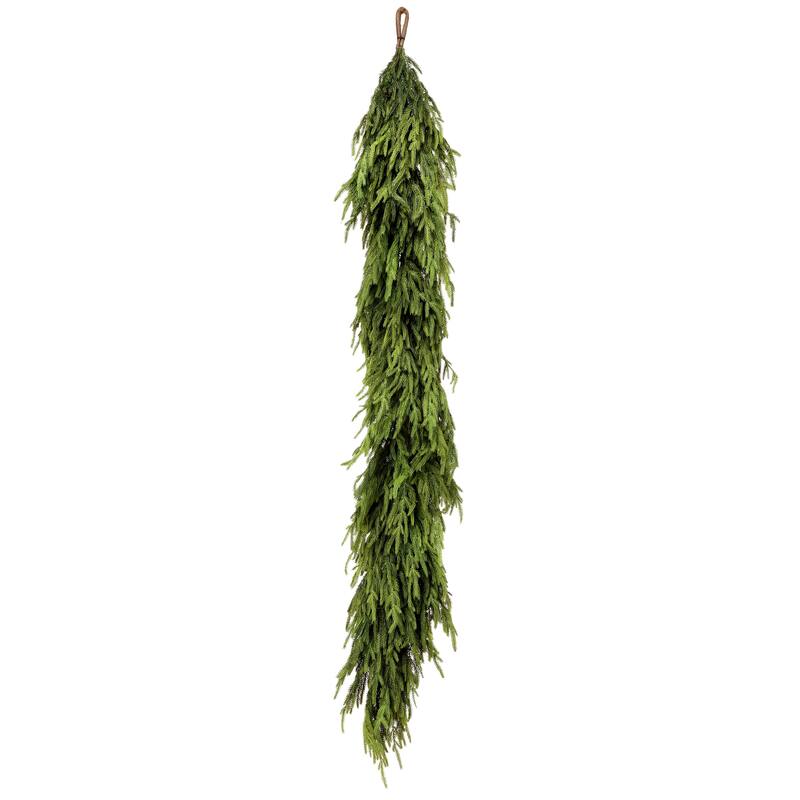 72x16" Natural Touch Norfolk Pine Garland - Green - 72