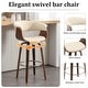 preview thumbnail 179 of 186, 26"/29" Faux Leather Swivel Bar Stools, Wood Counter Stool