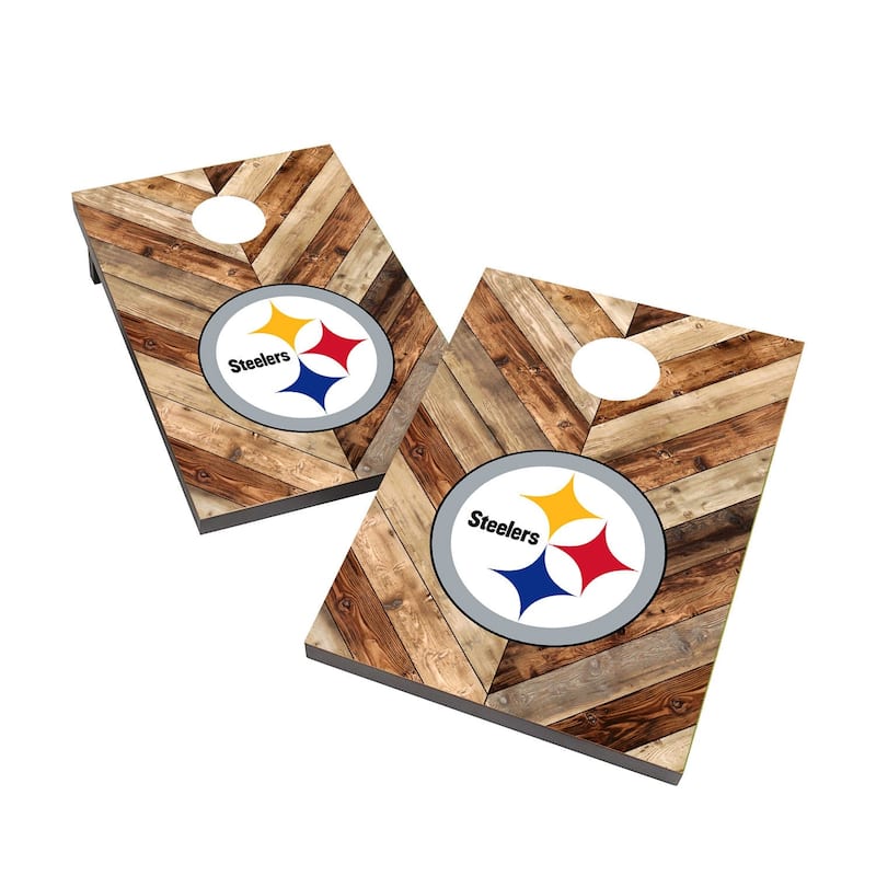 Pittsburgh Steelers 2x4 Cornhole Boards - Include Carrying Case