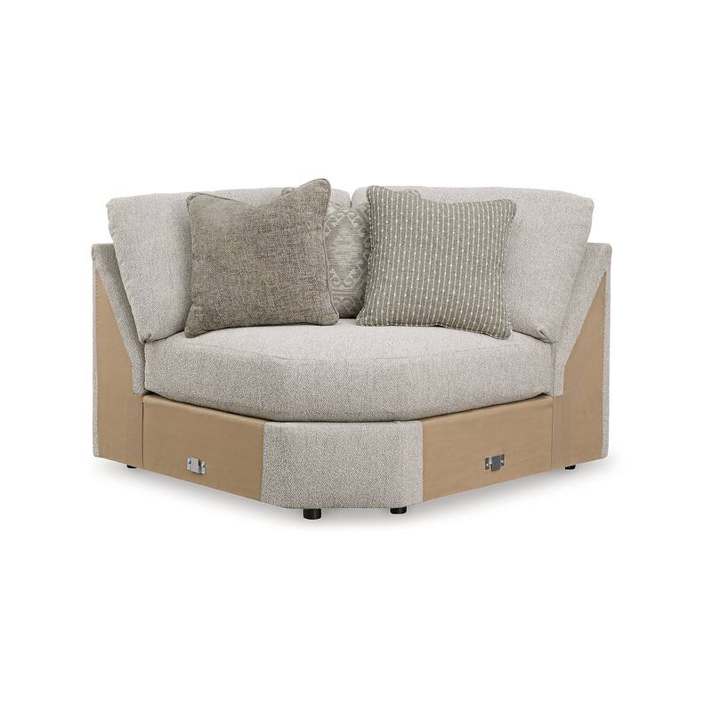 Signature Design by Ashley Ballyton Beige 3-Piece Sectional - 127.5" W x 127.5" D x 42" H