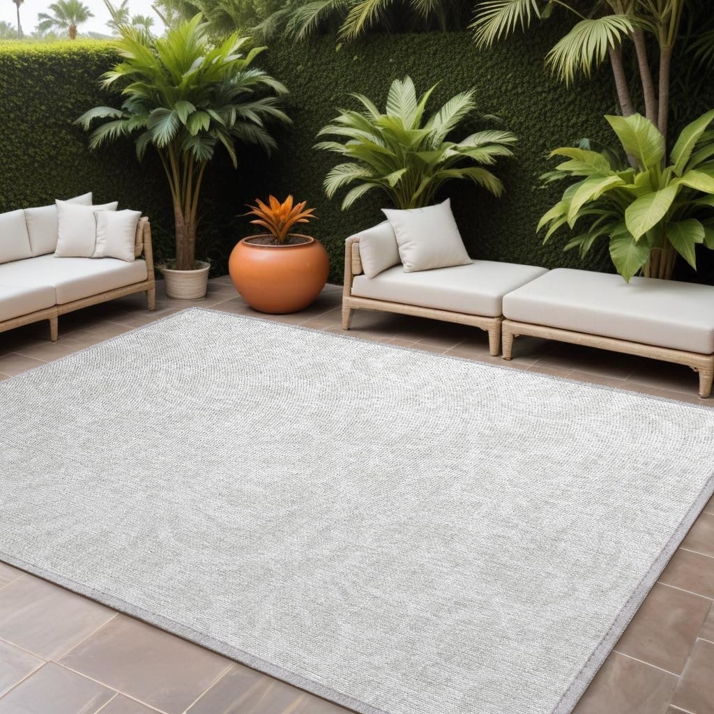 Falu Botanic Elegance Weather Resistant Blended Style Outdoor Rug