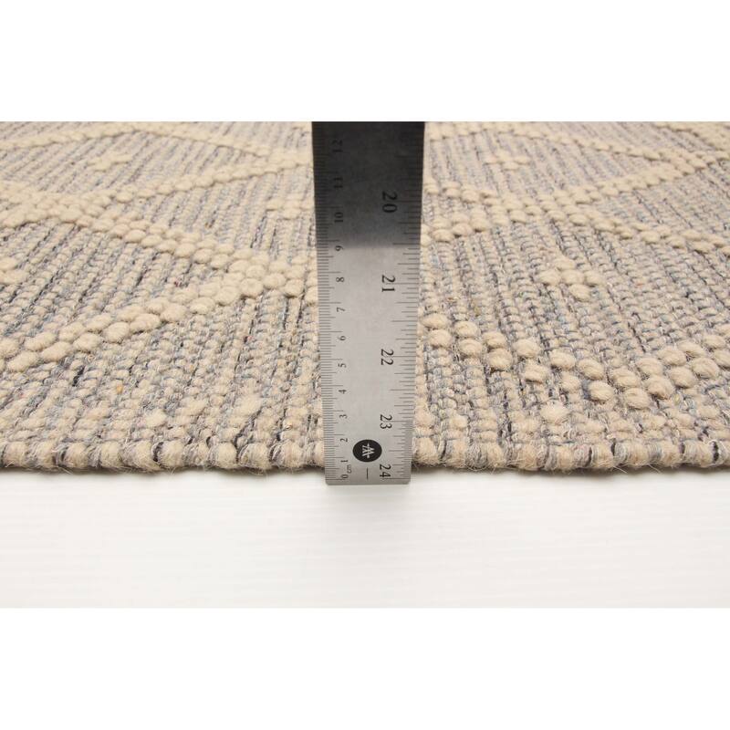 ECARPETGALLERY Braid weave Sienna Taupe Wool Rug - 6'0 x 8'9