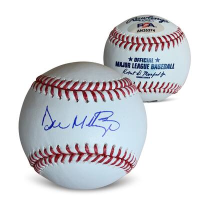Don Mattingly Autographed MLB Signed Baseball PSA DNA COA With UV Display Case - 8'6" x 11'6"
