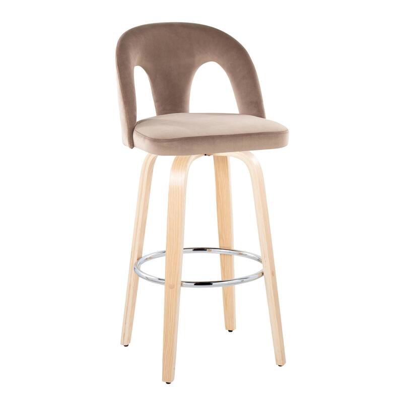Ava Upholstered 30" Fixed-Height Counter Stool - Set of 2