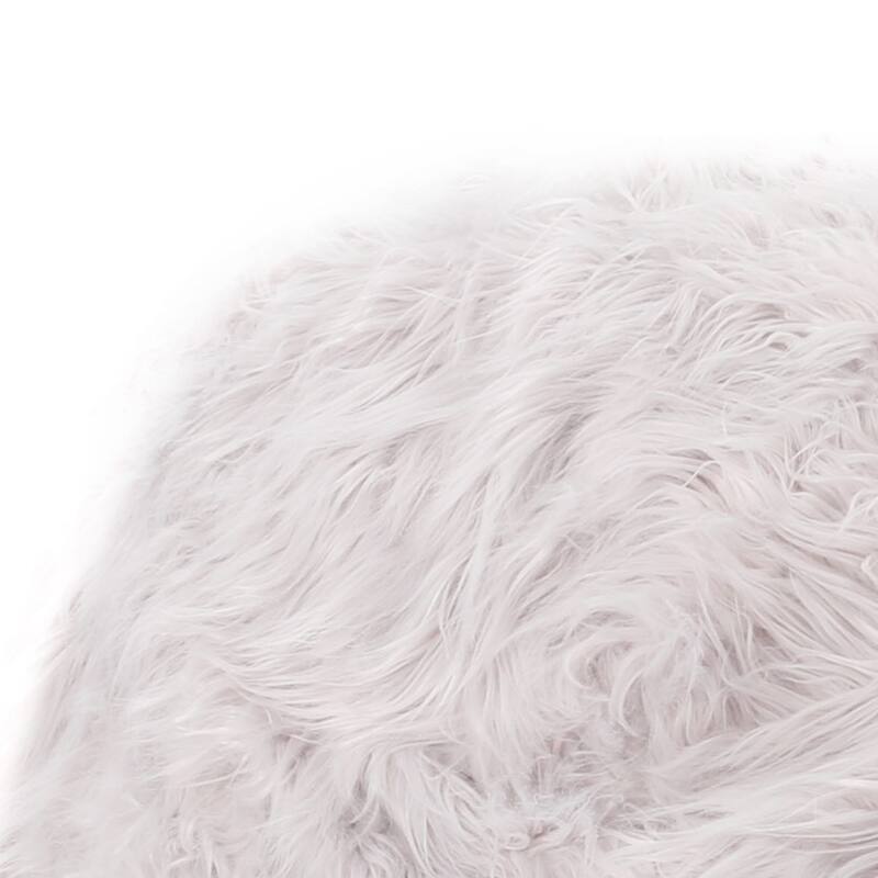 Mahin 5 Foot Rounded Faux Fur Bean Bag