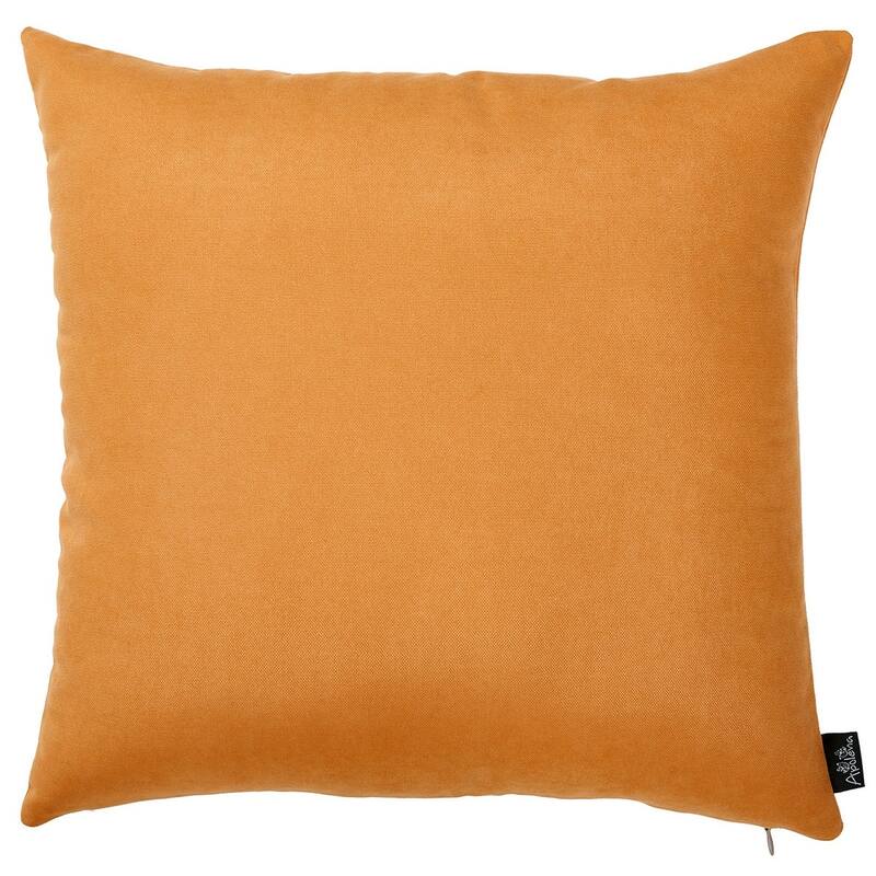 HomeRoots Set Of Four 18" Orange And White Pumpkin Spice Throw Pillow Covers